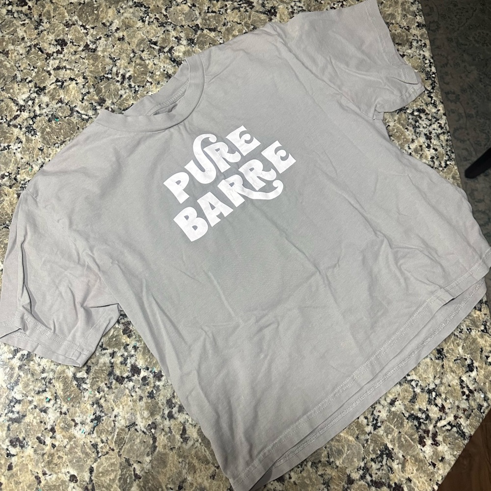 Pure barre short sleeve gray